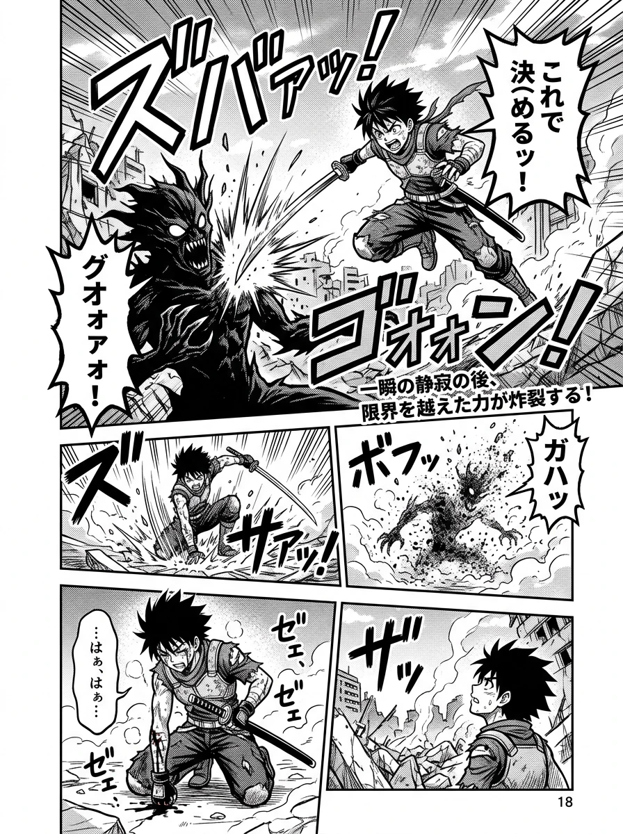 Original manga page in Japanese before localization